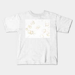 Coffee cup stains (F022/4821) Kids T-Shirt